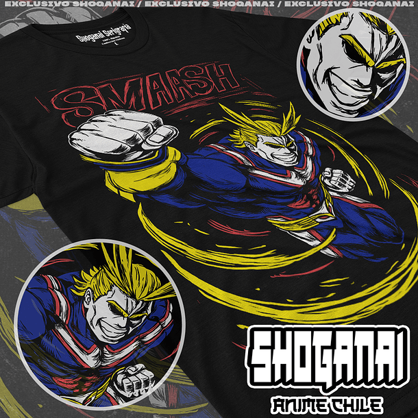 BNH17 All Might - Boku No Hero / Polera manga corta 1