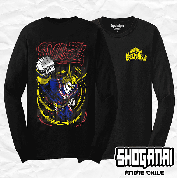 BNH17 All Might - Boku No Hero / Polera manga larga 1