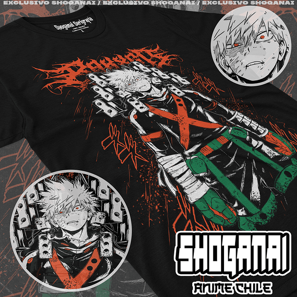 BNH18 Dynamight / Katsuki Bakugo - Boku No Hero / Polera manga corta 1