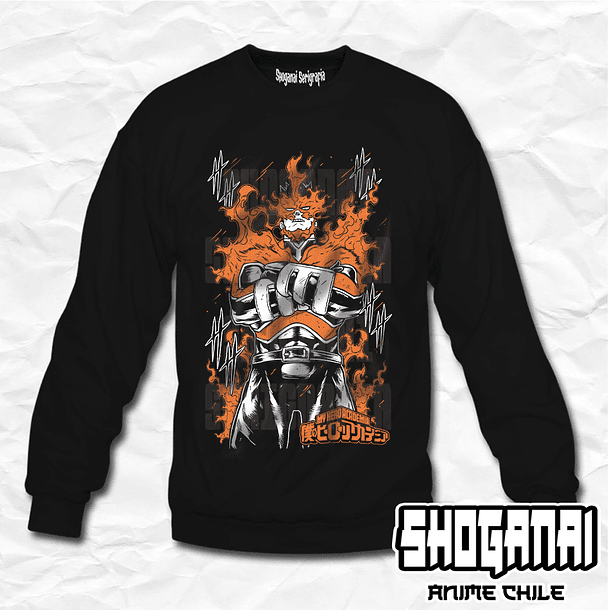 BNH21 Endeavor / Enji Todoroki - Boku No Hero / Crewneck - Poleron Polo 1