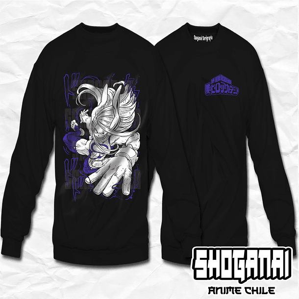 BNH24 Mirko - Rumi Usagiyama - Boku No Hero / Crewneck - Poleron Polo 1