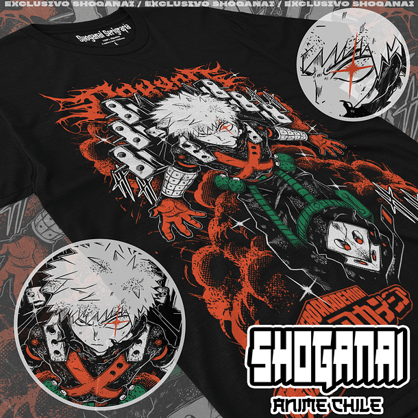 BNH25 Dynamight - Katsuki Bakugo - Boku No Hero / Polera manga corta 1