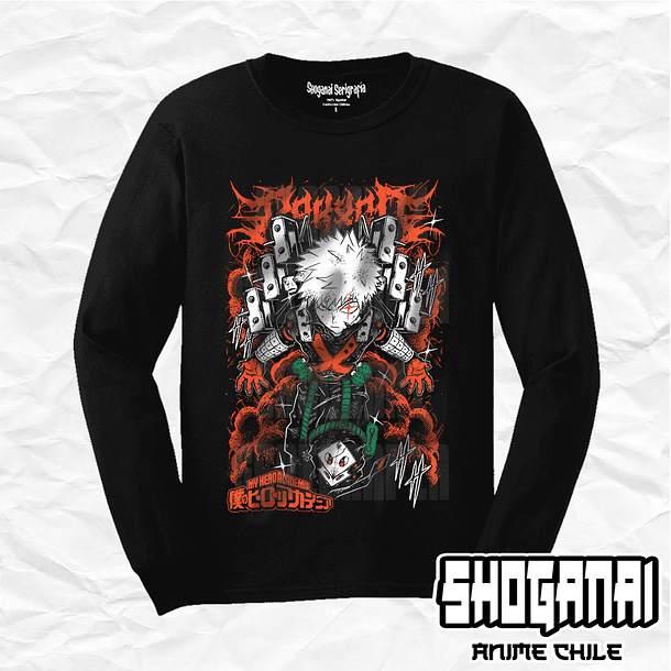 BNH25 Dynamight - Katsuki Bakugo - Boku No Hero / Polera manga larga 1
