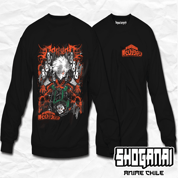 BNH25 Dynamight - Katsuki Bakugo - Boku No Hero / Crewneck - Poleron Polo 1