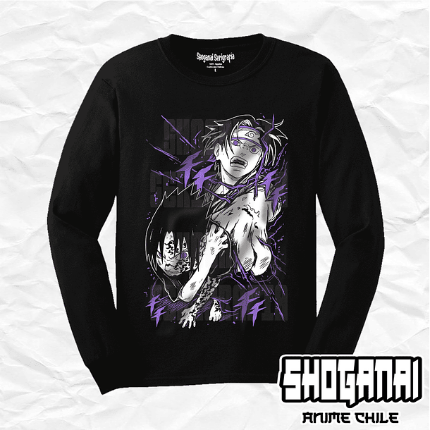 NAR03 Sasuke Uchiha - Naruto / Polera manga larga 1