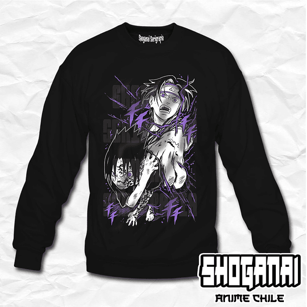 NAR03 Sasuke Uchiha - Naruto / Crewneck - Poleron Polo 1