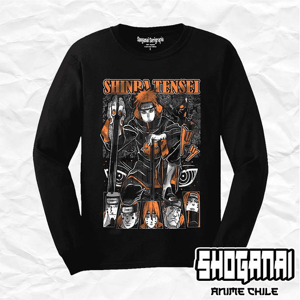 NAR10 Pain Shinra Tensei - Naruto / Polera manga larga 1
