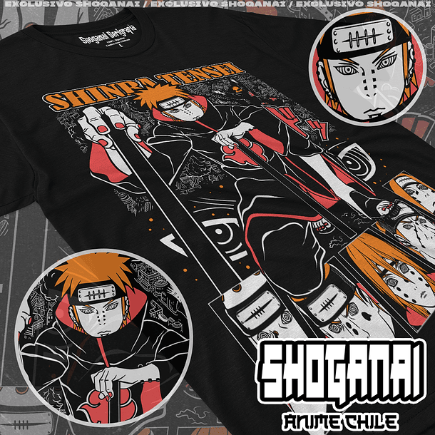 NAR10 OP2 Pain Shinra Tensei - Naruto / Polera manga corta 1