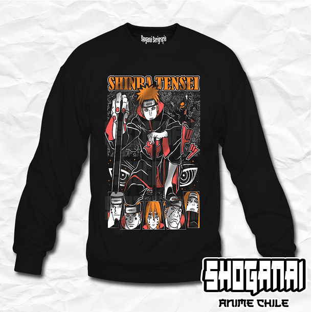 NAR10 OP2 Pain Shinra Tensei - Naruto / Crewneck - Poleron Polo 1