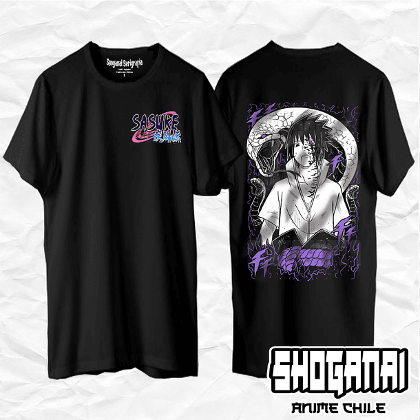 NAR11 Sasuke Uchiha - Naruto / Polera manga corta 1