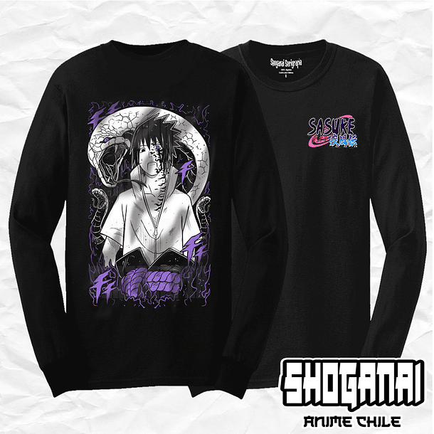 NAR11 Sasuke Uchiha - Naruto / Polera manga larga 1