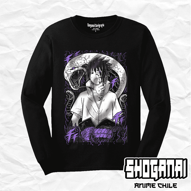 NAR11 Sasuke Uchiha - Naruto / Polera manga larga 1
