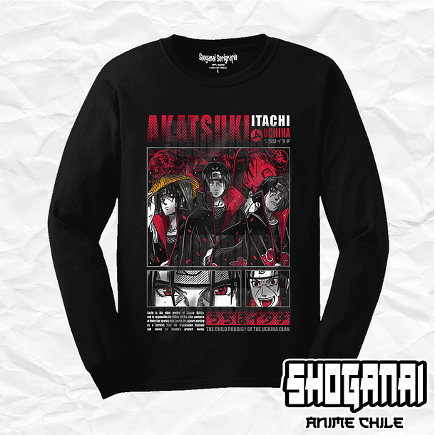 NAR12 Itachi Uchiha - Naruto / Polera manga larga 1