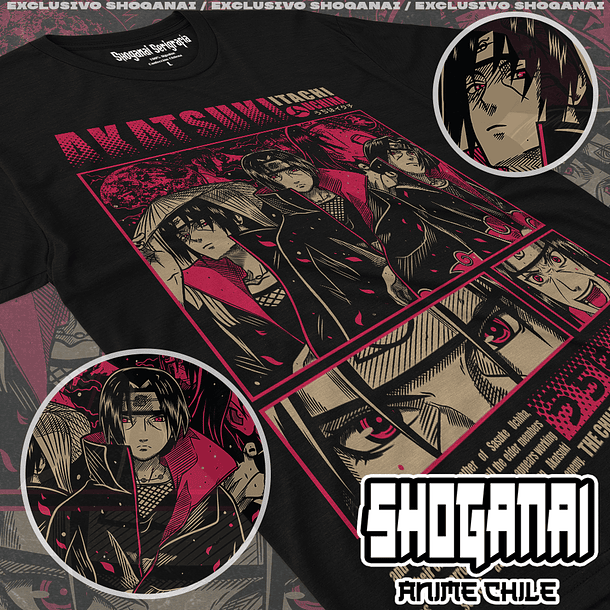 NAR12 OP2 Itachi Uchiha - Naruto / Polera manga corta 1