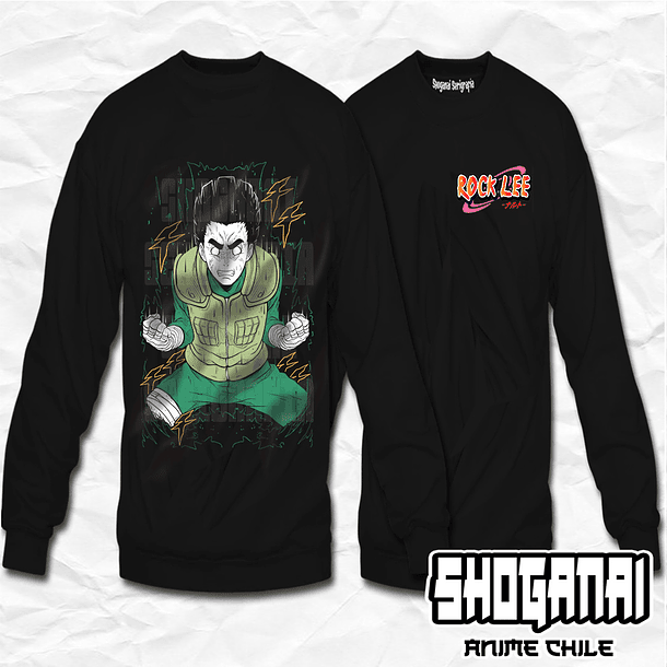NAR13 Rock Lee - Naruto / Crewneck - Poleron Polo 1