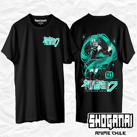HM01 Hatsune Miku - Hatsune Miku / Polera manga corta
