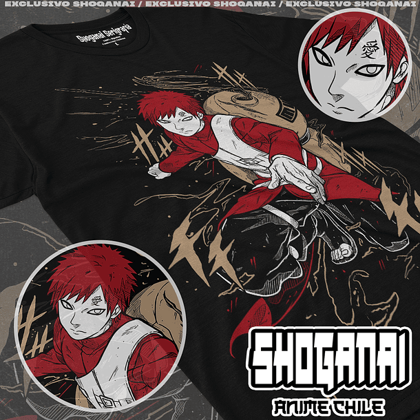 NAR26 Gaara - Naruto / Polera manga corta 1