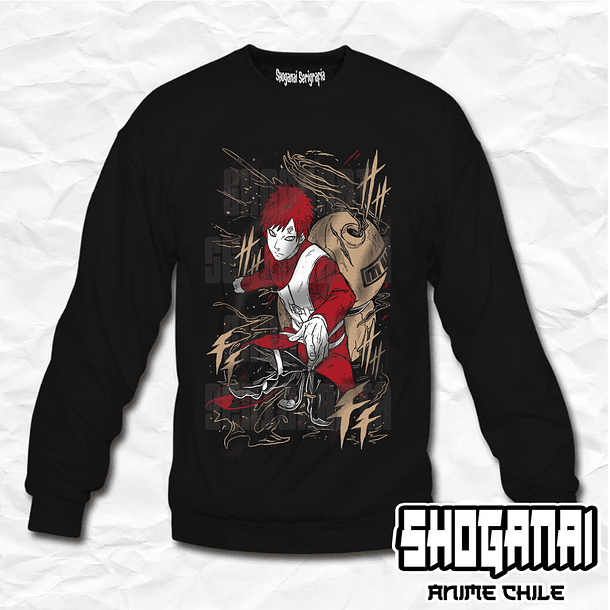 NAR26 Gaara - Naruto / Crewneck - Poleron Polo 1