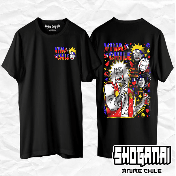 NAR28 Jiraiya Fiestas Patrias 18SEPT - Naruto / Polera manga corta 1