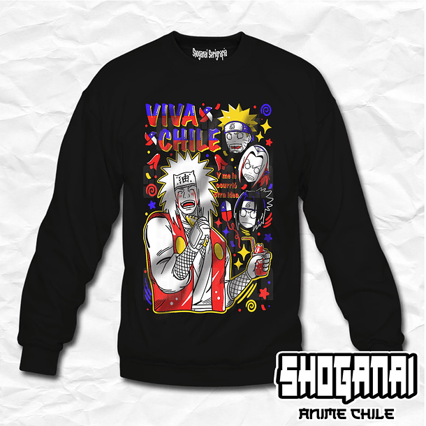 NAR28 Jiraiya Fiestas Patrias 18SEPT - Naruto / Crewneck - Poleron Polo 1