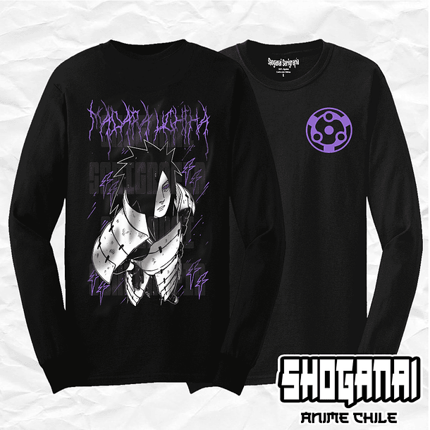 NAR29 Madara Uchiha - Naruto / Polera manga larga 1