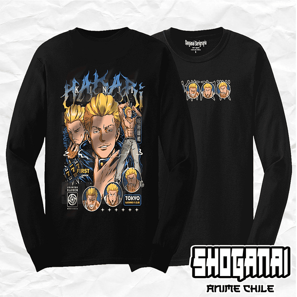 JJK84 Kinji Hakari - Jujutsu Kaisen / Polera manga larga 1