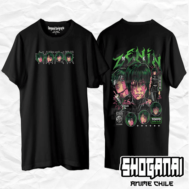 JJK85 Maki Zenin - Jujutsu Kaisen / Polera manga corta 1
