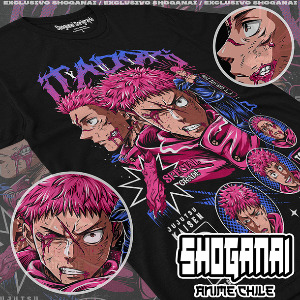 JJK87 Yuji Itadori - Jujutsu Kaisen / Polera manga corta 1