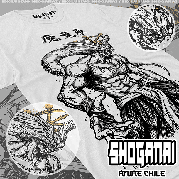 JJK88 Mahoraga (General Divino de las Ocho Hojas Divergentes del Sila) - Jujutsu Kaisen / Polera manga corta 1