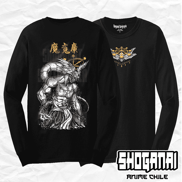 JJK88 Mahoraga (General Divino de las Ocho Hojas Divergentes del Sila) - Jujutsu Kaisen / Polera manga larga 1