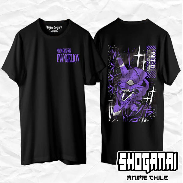 EVA03 Eva 01 - Evangelion / Polera manga corta 1