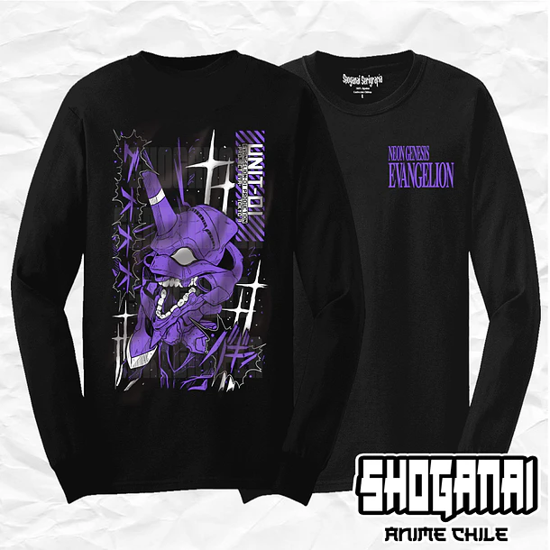 EVA03 Eva 01 - Evangelion / Polera manga larga 1