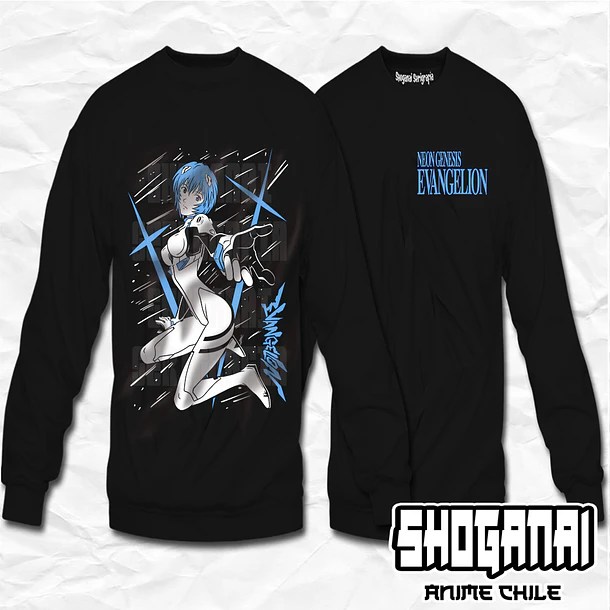 EVA04 Rei Ayanami - Evangelion / Crewneck - Poleron Polo 1