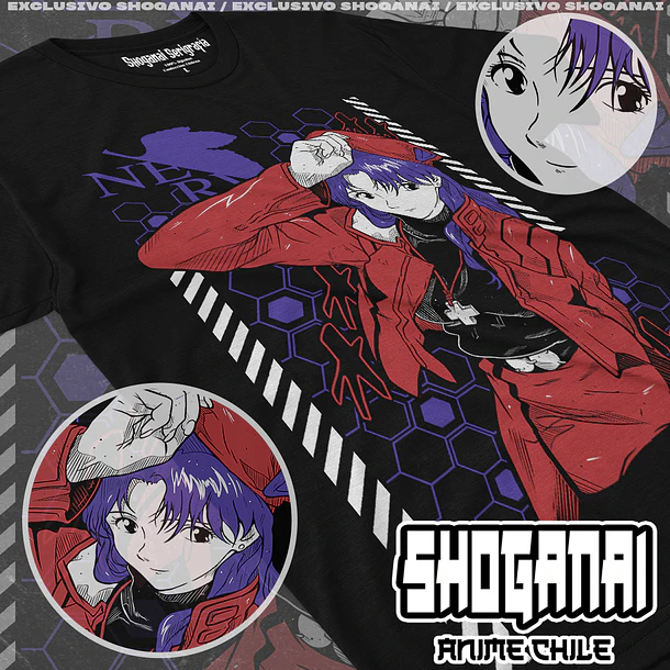 EVA05 Misato Katsuragi - Evangelion / Polera manga corta 1