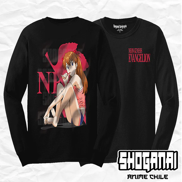 EVA07 Asuka Langley - Evangelion / Polera manga larga 1
