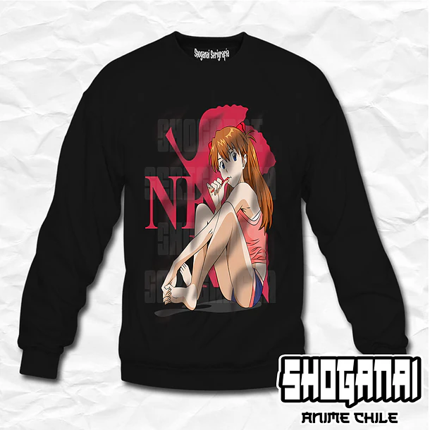 EVA07 Asuka Langley - Evangelion / Crewneck - Poleron Polo 1