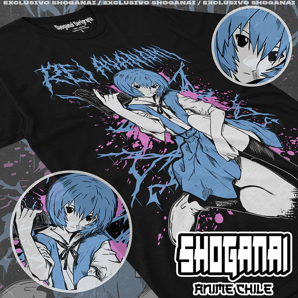 EVA10 Rei Ayanami - Evangelion / Polera manga corta 1