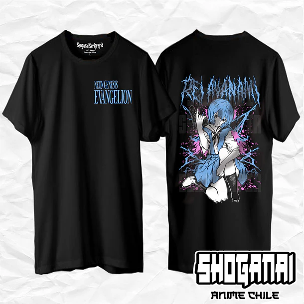 EVA10 Rei Ayanami - Evangelion / Polera manga corta 1