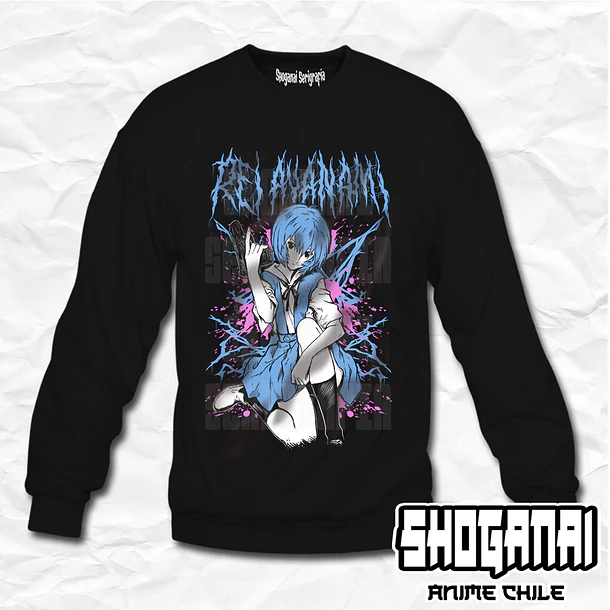 EVA10 Rei Ayanami - Evangelion / Crewneck - Poleron Polo 1