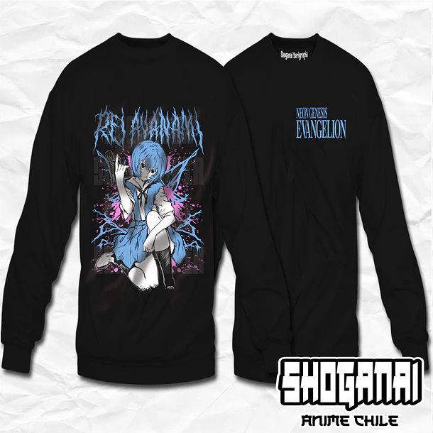 EVA10 Rei Ayanami - Evangelion / Crewneck - Poleron Polo 1