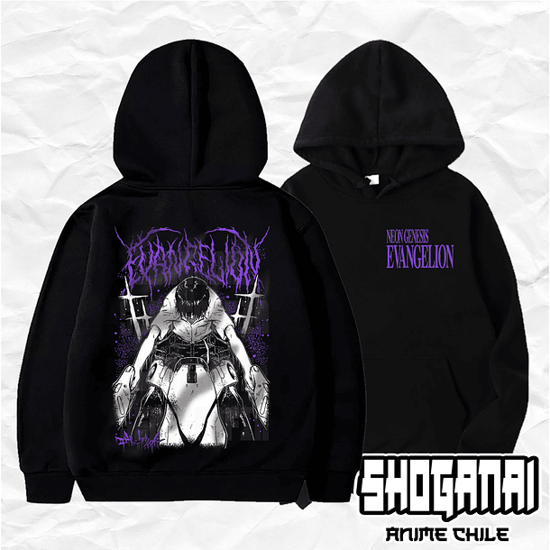EVA11 Shinji Ikari - Evangelion / Hoddie - Poleron Canguro 1