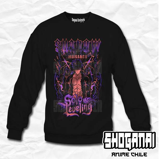 SL03 Sung Jin-Woo - Solo Leveling / Crewneck - Poleron Polo 1