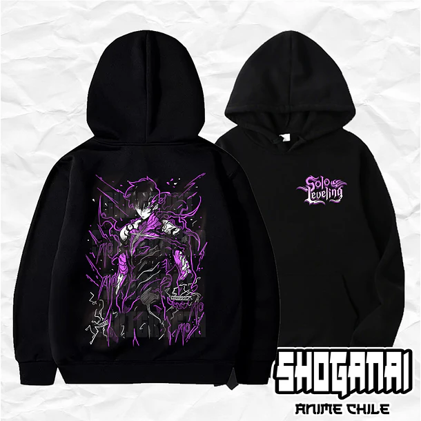 SL05 Sung Jin-Woo - Solo Leveling / Hoddie - Poleron Canguro 1