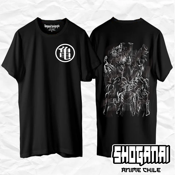 DB02 Goku Fases - Dragon Ball / Polera manga corta 1