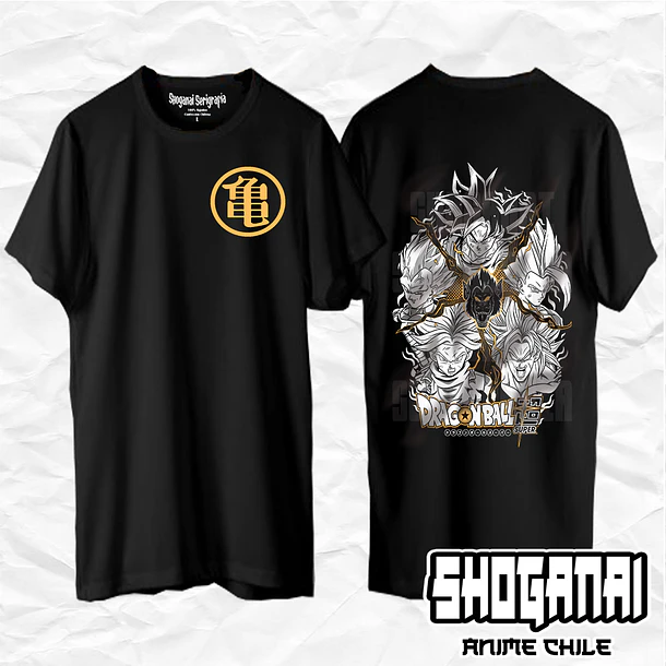 DB04 Saiyajins - Dragon Ball / Polera manga corta 1