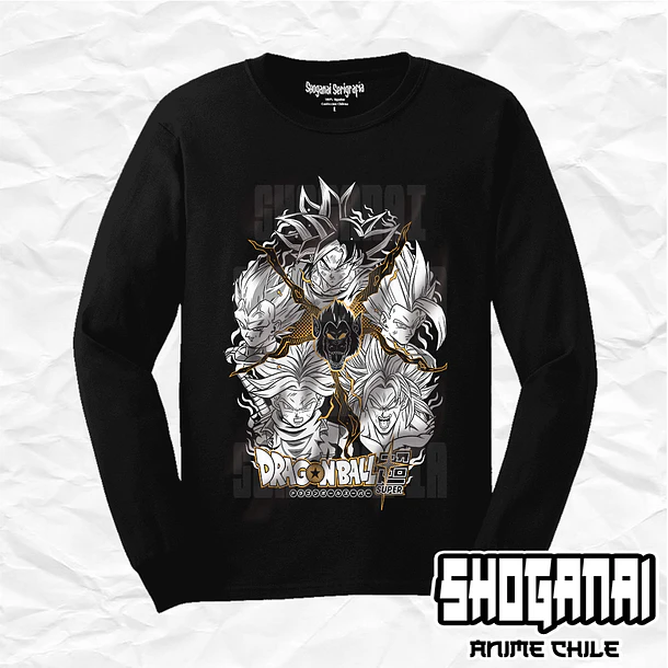 DB04 Saiyajins - Dragon Ball / Polera manga larga 1