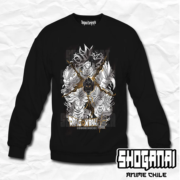 DB04 Saiyajins - Dragon Ball / Crewneck - Poleron Polo 1
