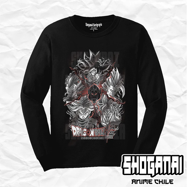DB04 OP2 Saiyajins - Dragon Ball / Polera manga larga 1