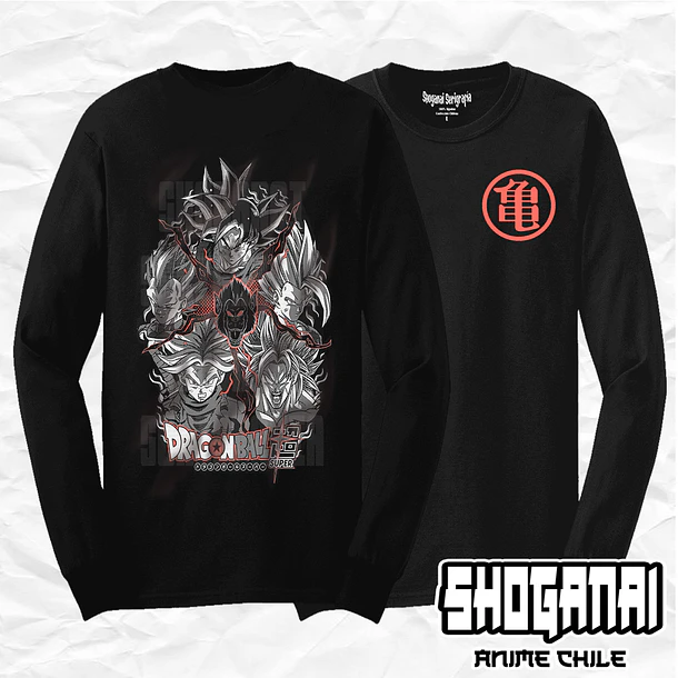DB04 OP2 Saiyajins - Dragon Ball / Polera manga larga 1