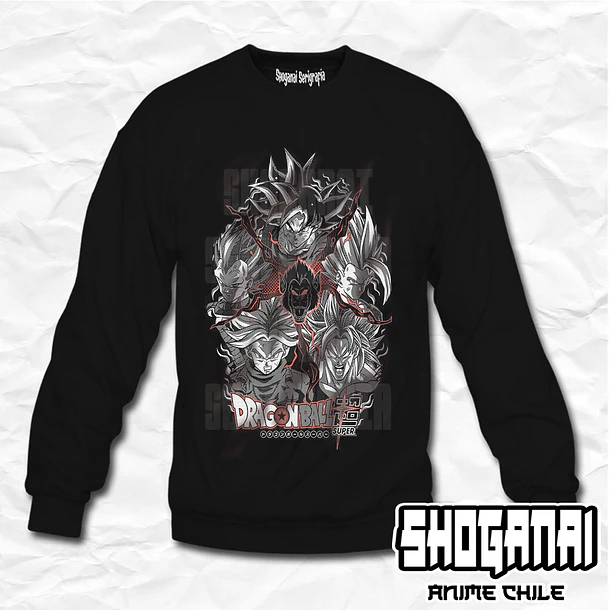 DB04 OP2 Saiyajins - Dragon Ball / Crewneck - Poleron Polo 1